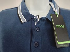Image of BNWT Boss Athleisure Paddy Polo Shirt – Navy/White Size UKXL