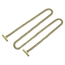 Iron Flat Chain Strap 47" Handbag Purse Chain Strap DIY Bag Replacement Bronze