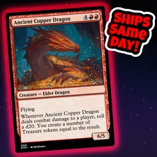 Ancient Copper Dragon - Custom Art Magic: The Gathering Playtest Card