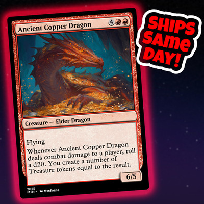 Ancient Copper Dragon - Custom Art Magic: The Gathering Playtest Card