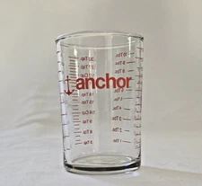 Anchor Hocking 5 oz Clear Glass Measuring Cup For Oz ,Tsp, Tbsp, ml