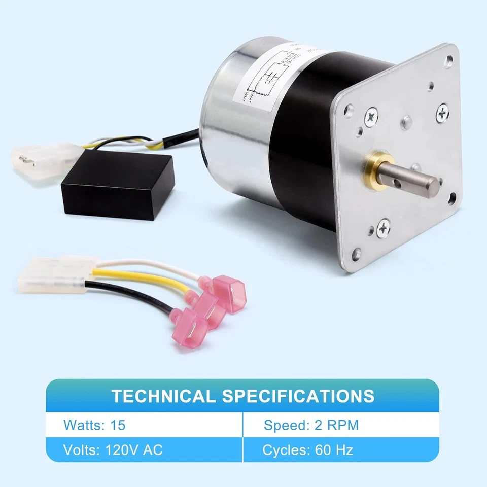 For PelPro,Pleasant Hearth,QuadraFire 2 RPM Synchronous Auger Motor, SRV7000-670 - Image 4 of 4