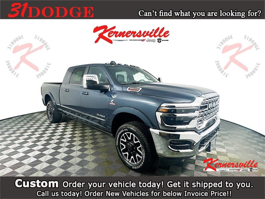 Image of 2025 Ram 3500 Limited 14in 4WD Diesel Truck Leather Heated Seats Navigation