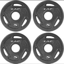 CAP Barbell 2” Olympic Grip Weight Plate 5lb Set of 4 NEW