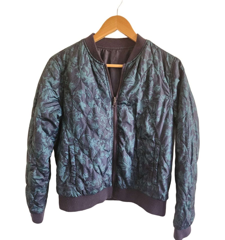 The 1964 Denim Company Quilted Bomber Jacket Size 10 Good Condition #48456