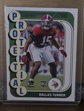 2024 Score - Protential Dallas Turner #17 (RC)