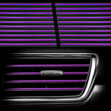 20Pcs Car Auto Air Conditioner Vent Outlet Trim Strip, DIY Decoration Chrome PVC