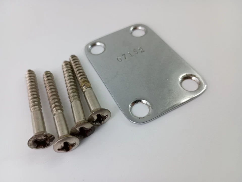 Placa de cuello Carvin años 70 cromo estrecho DC150 Foto 3 de 4