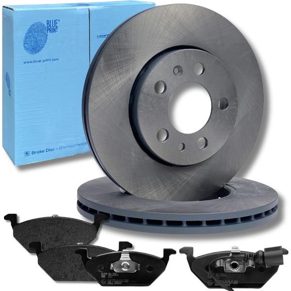 Bremsscheiben 256Mm + BremsbeläGe Vorne FüR VW Golf Audi A3 Skoda Fabia Octavia-image