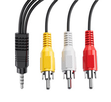 Av Cable, 3.5Mm to RCA AV Output Cable for TV, Smartphones,Mp3, Tablets,Speakers