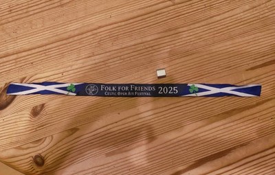 Folk for Friends 2025 (Neu & Unbenutzt) Stoff gewebt Festivalbändchen