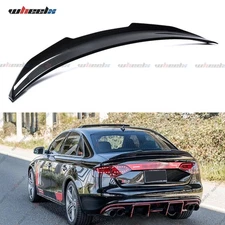 CARBON FIBER PSM STYLE DUCKBILL TRUNK SPOILER WING FOR 2008-12 AUDI A4 B8 SEDAN
