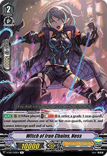 Vanguard TCG card V-EB12/020EN R Witch of Iron Chains, Ness Team Dragon’s Vanity