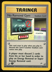No Removal Gym 103/132 1st Edition Gym Heroes Rare Trainer