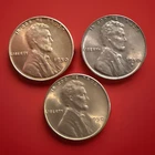 Lot of 3 BU 1950 P D S Lincoln Wheat Cents FAST SHIPPING 1301