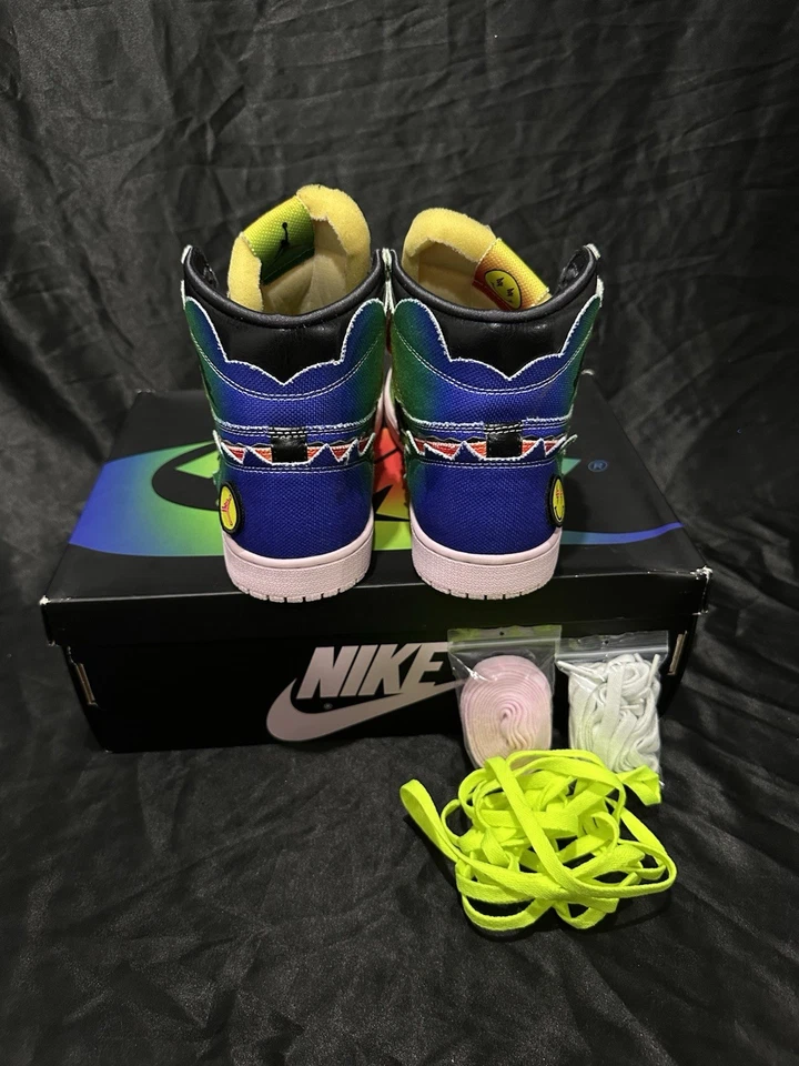 Talla 10.5 - Jordan 1 Retro OG Alto x J Balvin Tie Dye seminuevo Foto 4 de 4