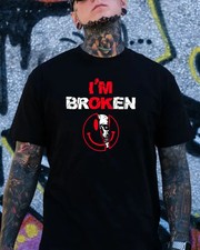 I’m Broken Tactical Smile Hoodie – Dark Humor Graphic Sweatshirt for Men