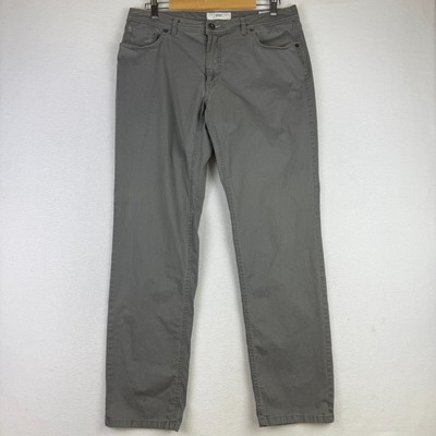 Brax Pants Mens *34x32 Gray Cooper Fancy Regular Fit Straight Leg Chino Diamond