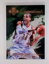 2015-16 Court Kings Giannis Antetokounmpo Expressionist #25 SP Rare Bucks