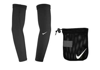 Nike UV Men s Solar Sleeves Black Pair With Black Carry Bag!!(L-XL)