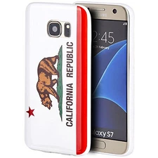 GSA California Republic Flag Candy Case For Samsung Galaxy S7