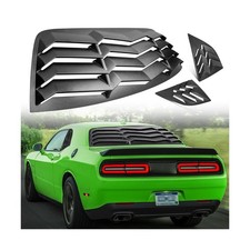2008-2023 Rear Side Window Louver Windshield Sun Cover ABS Black Compat...