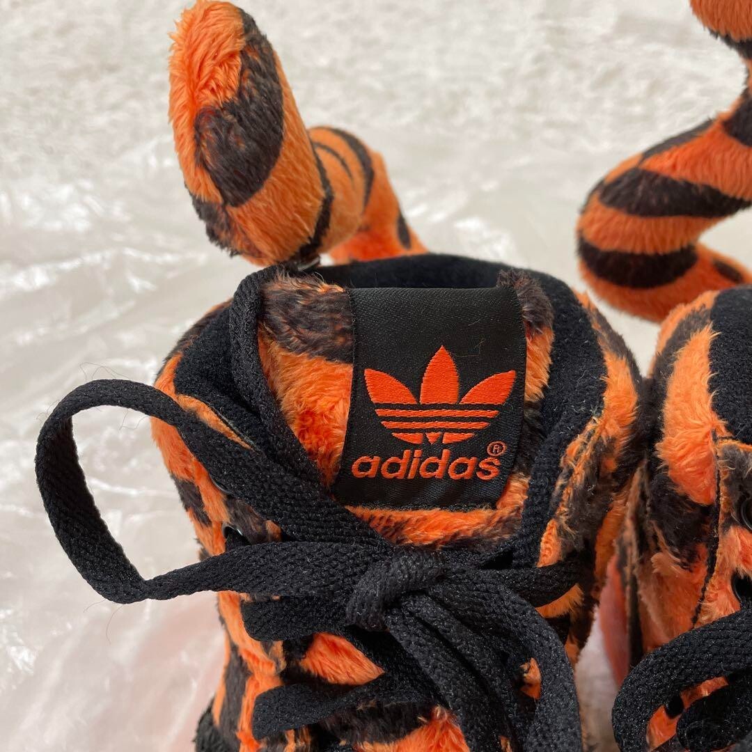 Adidas Jeremy Scott Tiger Mid Sneakers US8 Orange x Black Men's