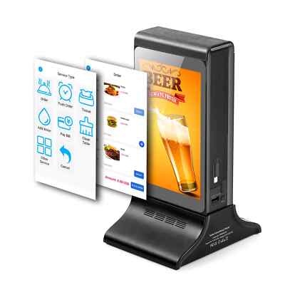 Table Top Advertising Digital Menu Display Hotel Catering Commercial Service