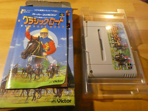 GAME/JEU SUPER FAMICOM NINTENDO NES JAPANESE Road Horse Racing SHVC-V7 w/BOX ** - Picture 3 of 4