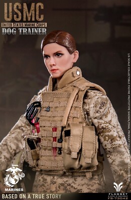 1:6 Scale Flagset USMC Dog Trainer 12