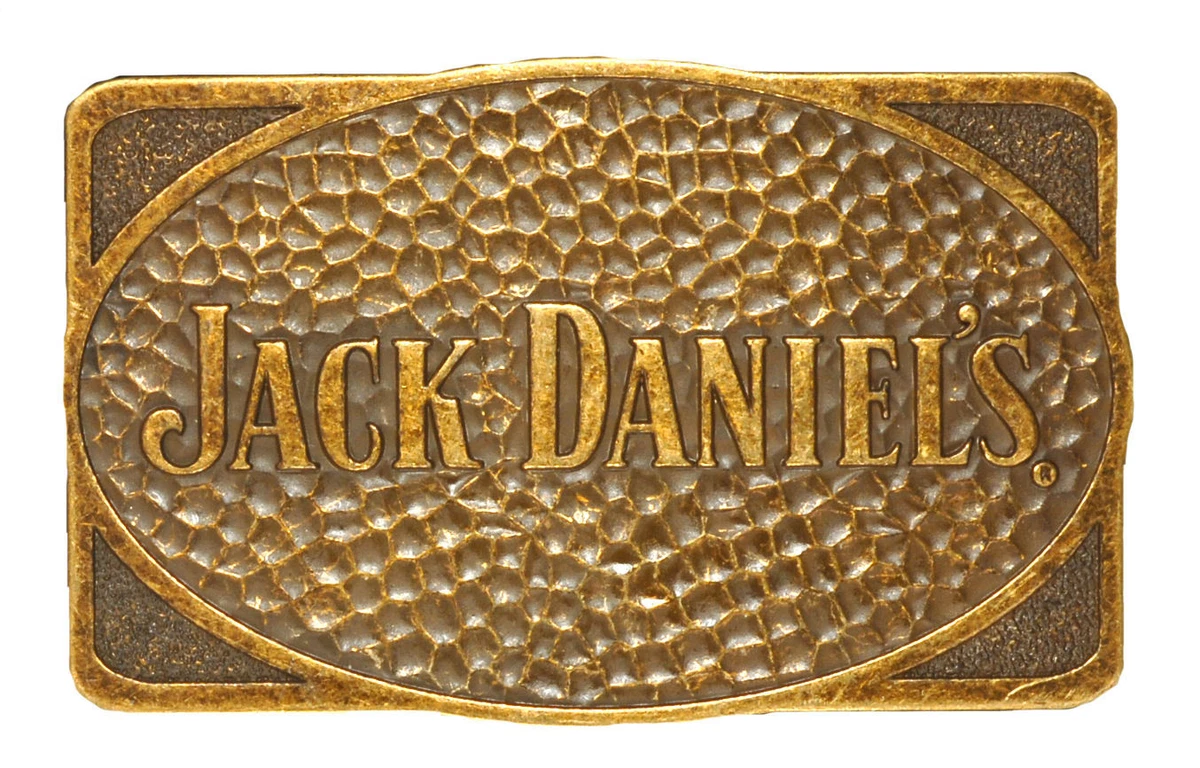 Boucle De Ceinture Vintage Jack Daniels - Multicolore En Métal, Occasion