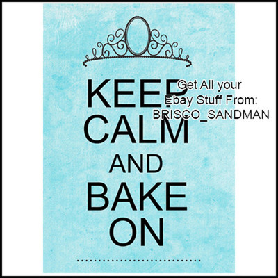Fridge Fun Refrigerator Magnet ''Keep Calm and Bake On'' Cooking Kitchen Love