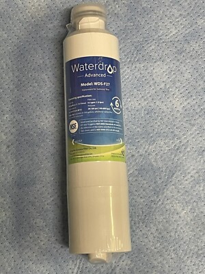 Water Drop Advanced Refrigerator Water Filter Model WDS-F27 fits Samsung