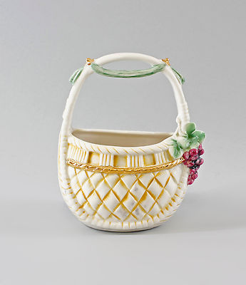 9997307-d Porzellan Körbchen Korb Schale mit Traube Ernst Bohne H14cm