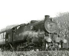 Vintage train photograph 42445 steam locomotive Southport railway #34