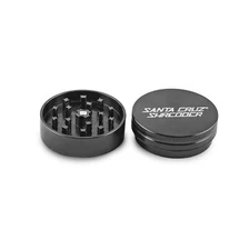 Sant Cruz Shredder Metal Tobacco, Spice, Coffee Grinder - Medium 2pc - Black