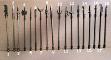 Fake Action Figure Miniature Spear Weapon - Choose Style - Fast US Shipping