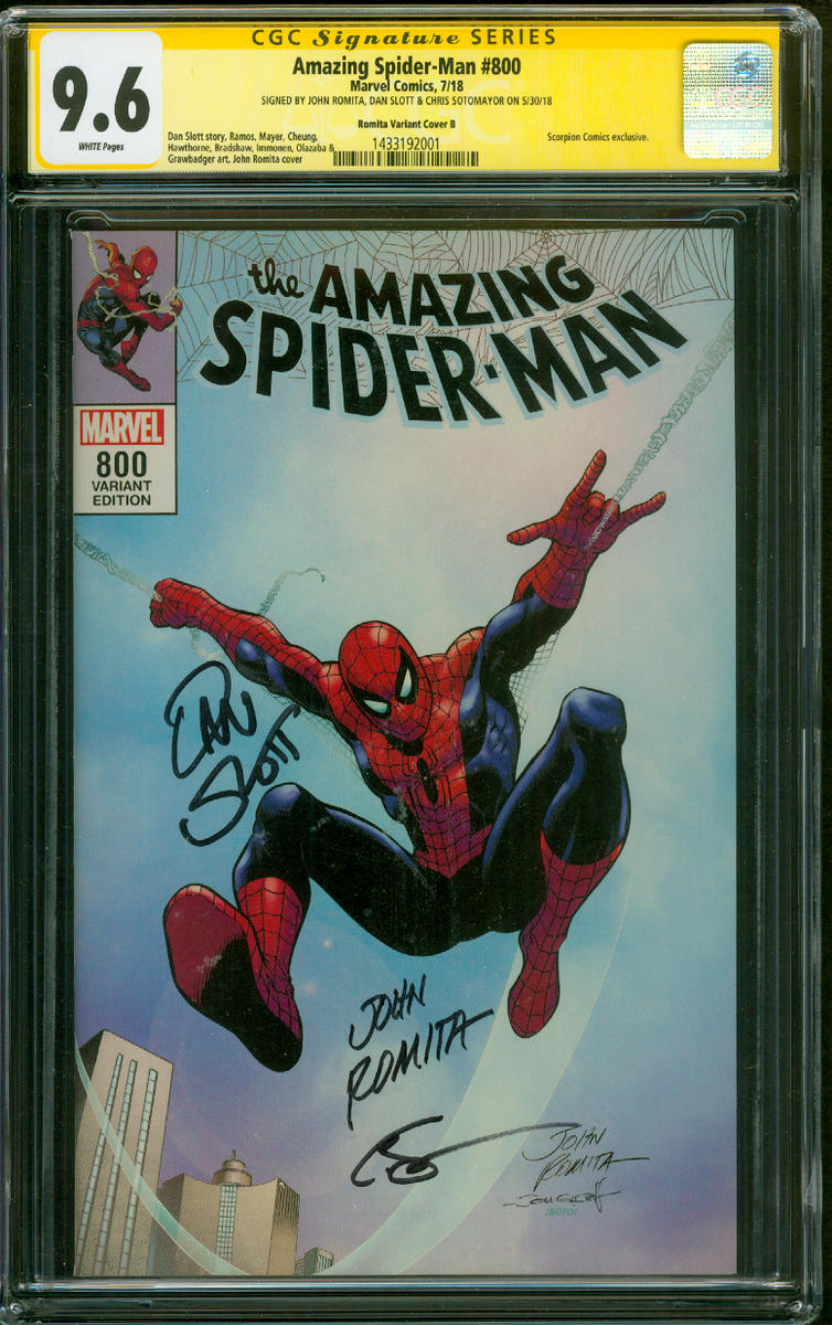 Amazing SPIDER MAN 800 CGC 3XSS 9.6 John Romita Slott Sotomayor 7
