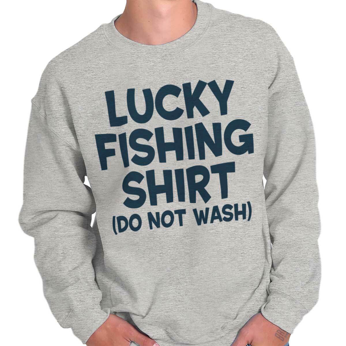 Lucky Fishing Outdoor Fisherman Gear Funny Mens Hooded Sweatshirts