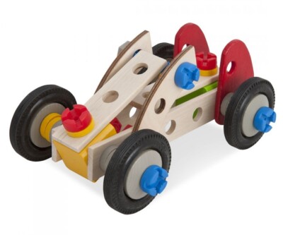 Eichhorn EH Constructor Rennauto 50 tlg. Buchenholz Spielzeug  NEU