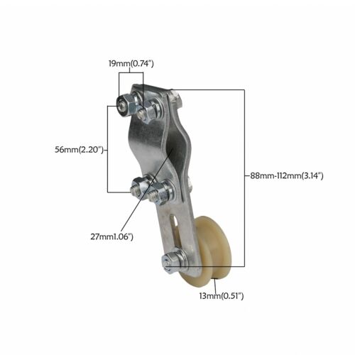 2x Idler Pulley Chain Roller Tensioner Adjuster for 2 Stroke 49cc 60cc 66cc 80cc - Picture 4 of 11