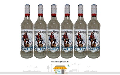  Captain Morgan  Caribbean White Rum, Weißer Rum alc. 37,5% vol. 6x0,7L