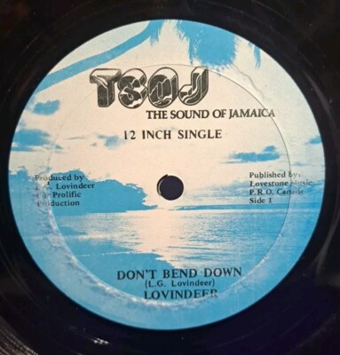 Lovindeer Don't Bend Down, Lickshot Man 12'' Single Vinyl