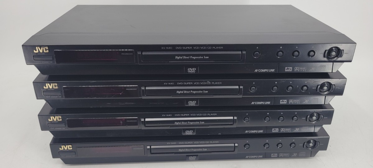 Lot of Four (x4) JVC XV-N40BK DVD VCD Player - TESTED - EB-9035 | eBay