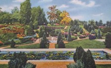 Rock Garden, Antelope Park, Lincoln, Neb. Postcard Linen Unosted