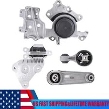 4pc Motor Mount Kit Set for 14-17 Nissan Rogue 2.5L Engine - Auto Transmission