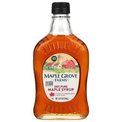 New Maple Grove Farms Pure Maple Syrup, 12.5 Oz