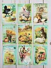 9 Vintage Style Easter Handmade Pocket Letter Cards Scrapbooks Journals Crafts