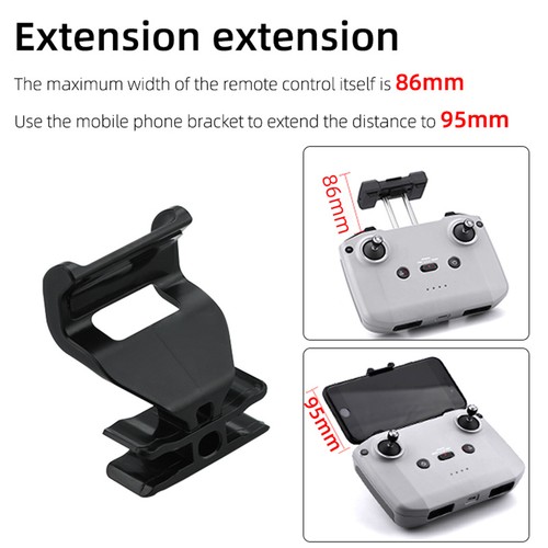 Kit prolunga supporto clip tablet telefono per controller drone DJI Air 2 2S - Foto 7 di 24
