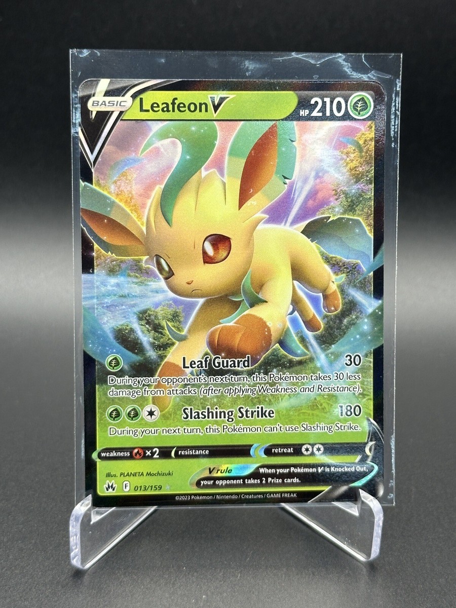新品　H5LEAF 2023 Pokémon TCG Leafeon V Crown Zenith 013/159 Holo Ultra